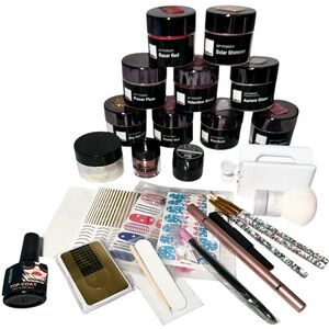 Nailboo Nail Dip Powder 9 Colors Plus 19 Accessories